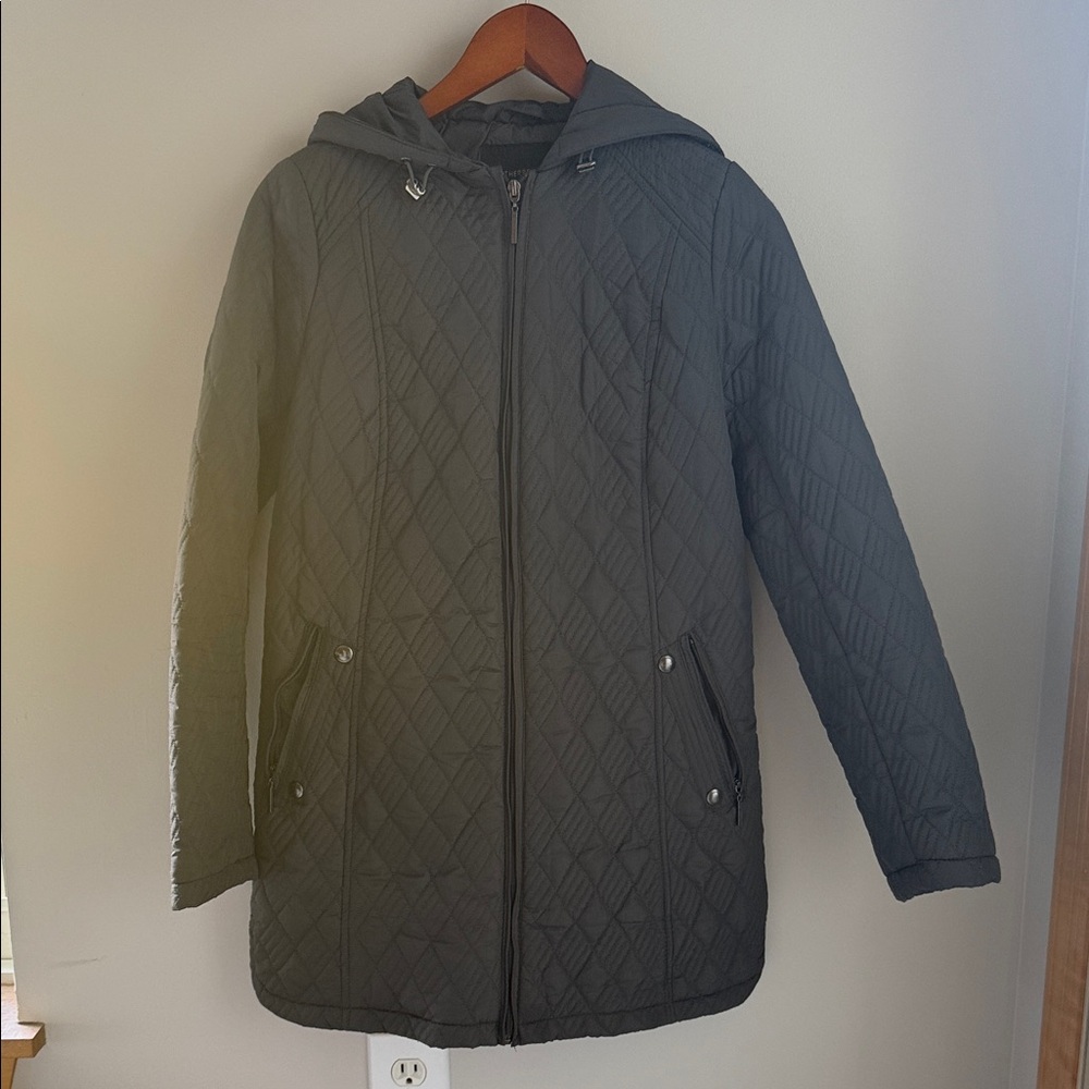 Weatherproof Gray Quilted Jacket